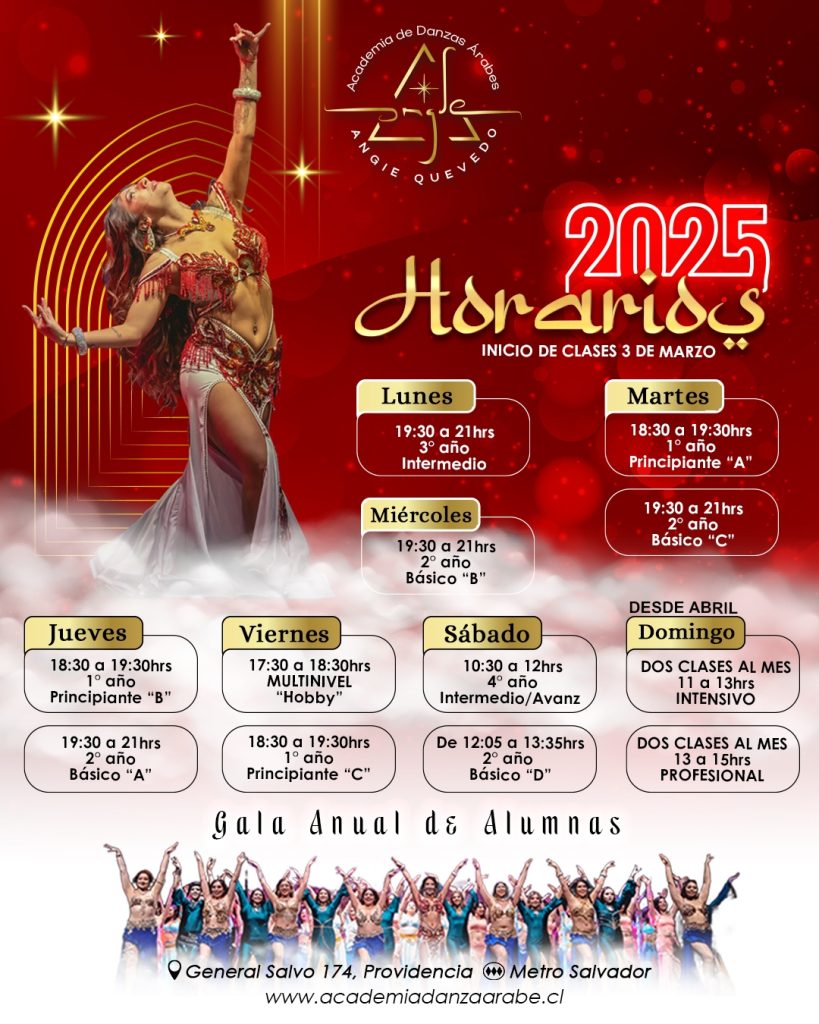 horarios 2025 angie quevedo